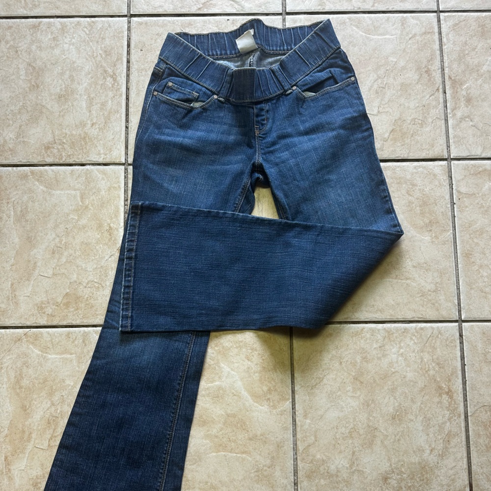Old Navy Dark MATERNITY Indigo Straight Leg Jeans